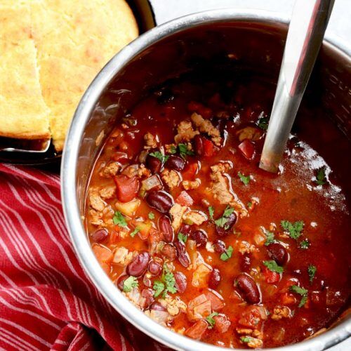 Instant Pot Turkey Chili - A Pinch of Healthy