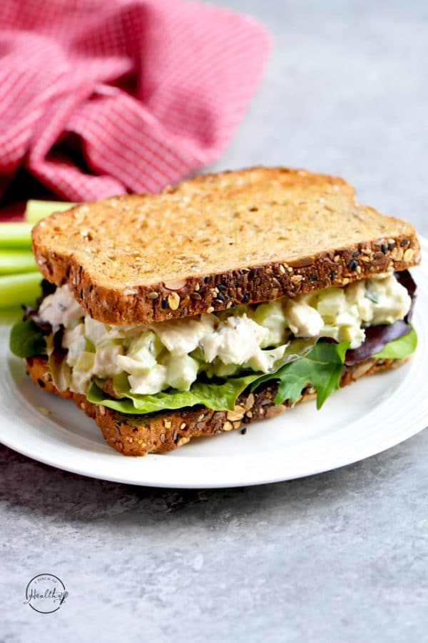 Chicken Salad (with thyme and scallions) - A Pinch of Healthy