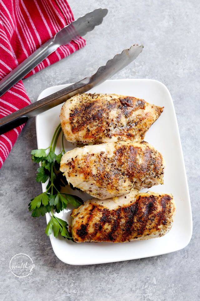 Grilled Chicken Breasts - Easy Grill Pan Method - A Pinch of Healthy