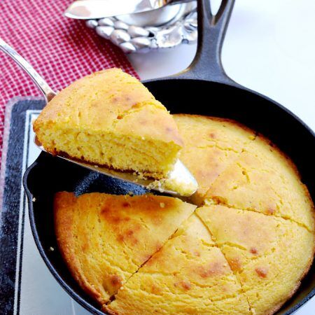 Southern Skillet Cornbread - A Pinch of Healthy