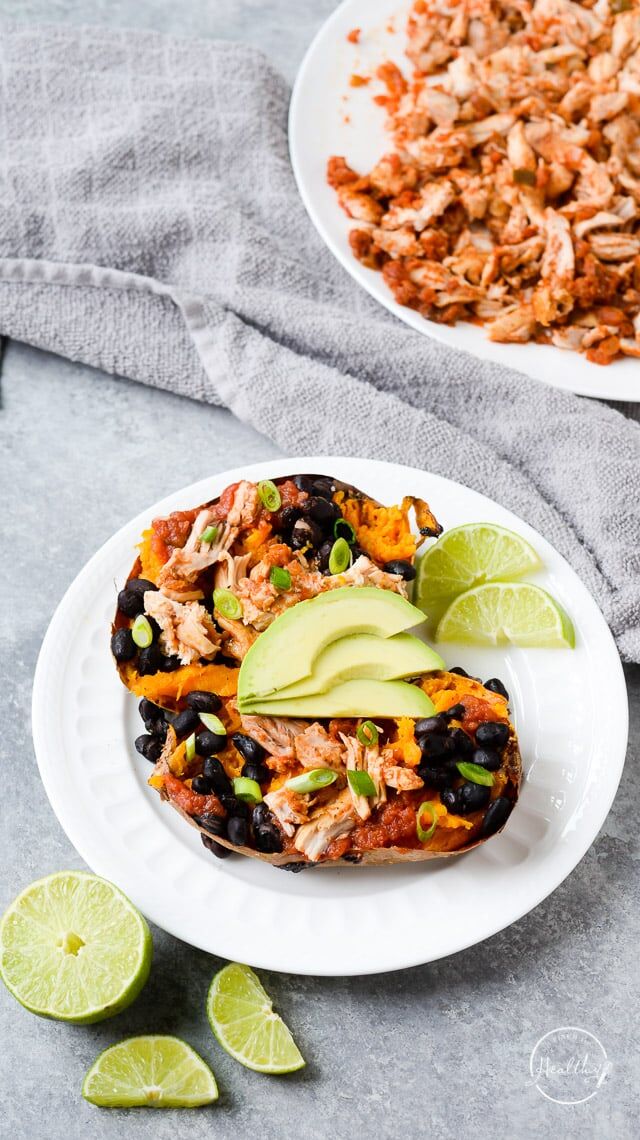 Stuffed Sweet Potato (easy, satisfying meal) - A Pinch of Healthy