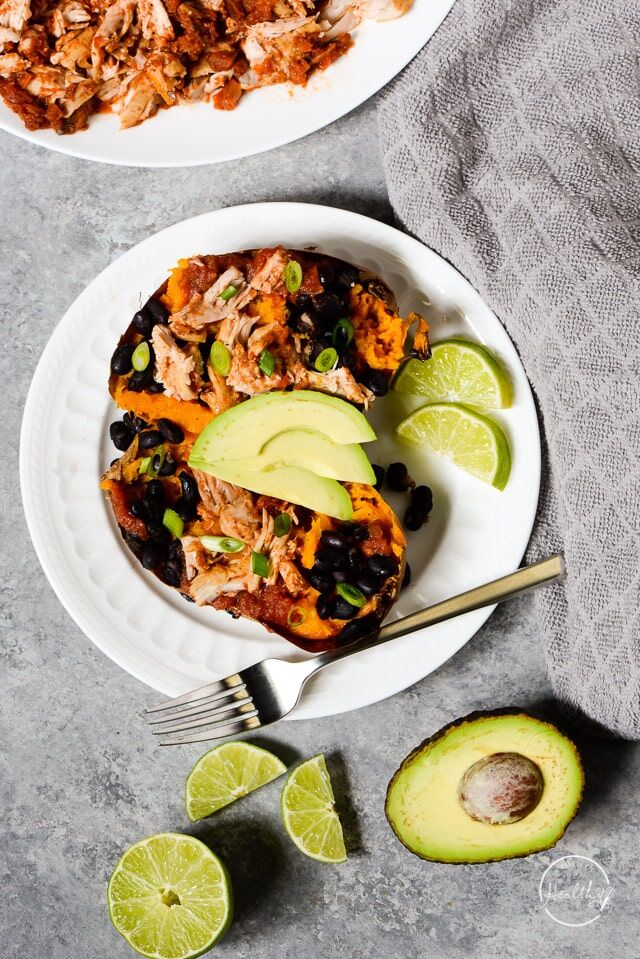 Stuffed Sweet Potato (easy, satisfying meal) - A Pinch of Healthy