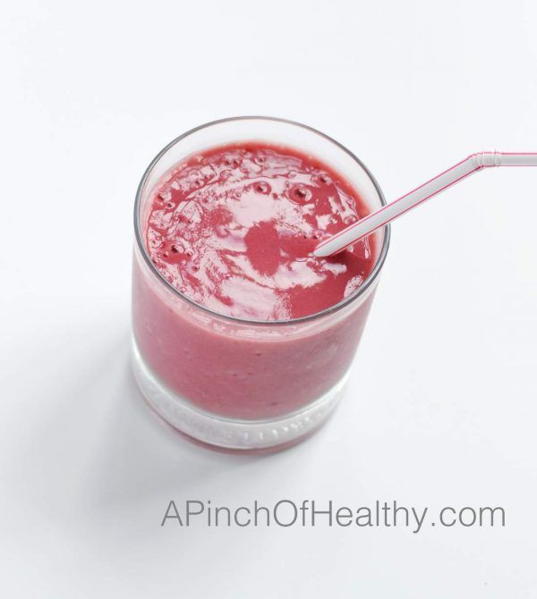 Raspberry Peach Smoothie A Pinch of Healthy