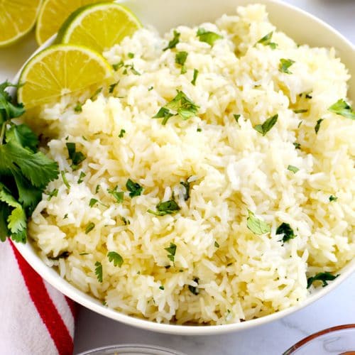 Cilantro Lime Rice (or Cilantro Lime Brown Rice) - A Pinch Of Healthy