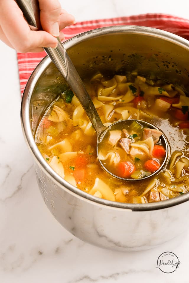 My mom had her homemade chicken soup on deck for whenever one of