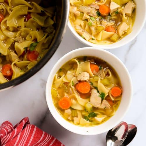 Chicken Noodle Soup from Scratch (Instant Pot or stovetop) - A Pinch of ...