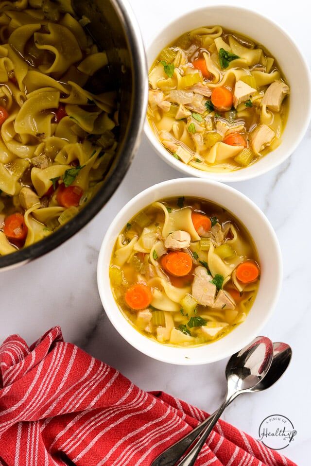 Homemade Chicken Noodle Soup (from scratch!)