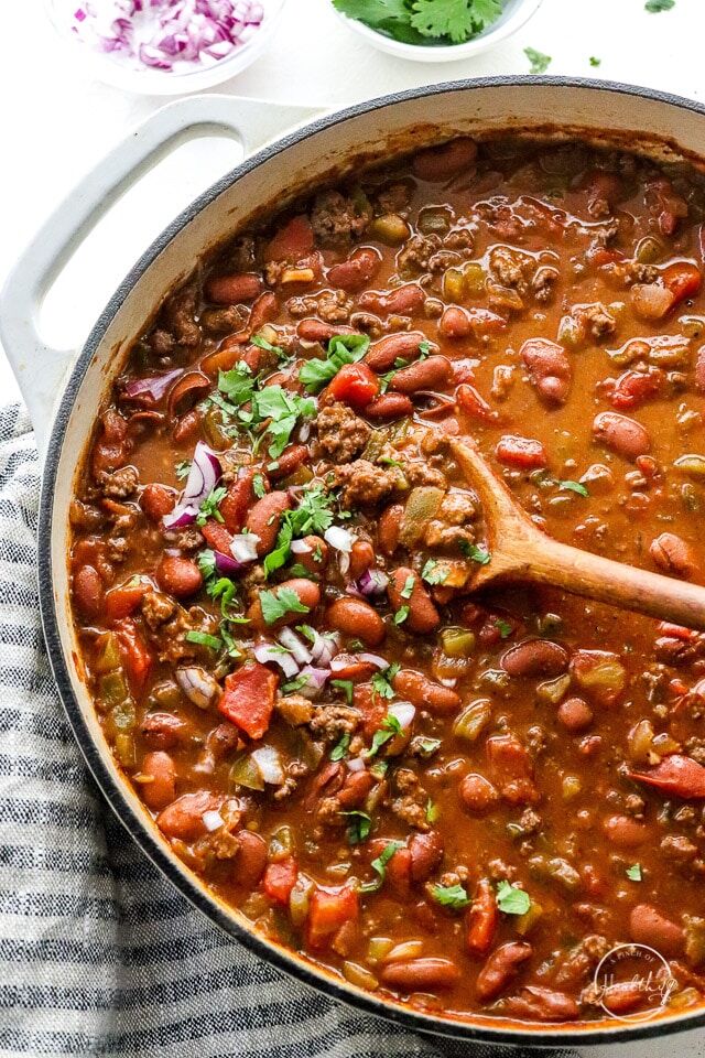 Best Beef Chili Recipe (Stove, Instant Pot or Slow Cooker)