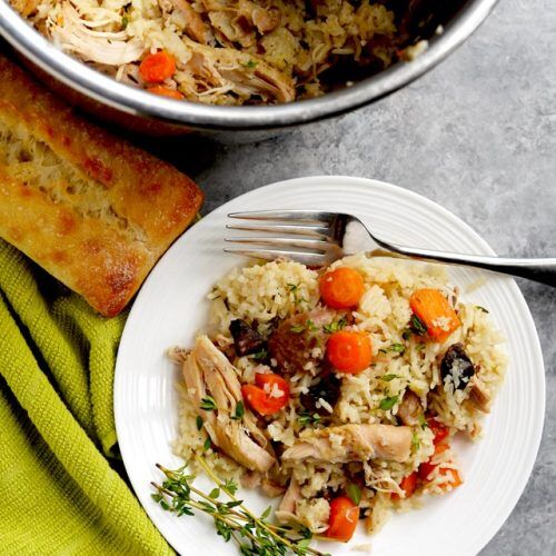 Easy Instant Pot Chicken and Rice Recipe - A Pinch of Healthy