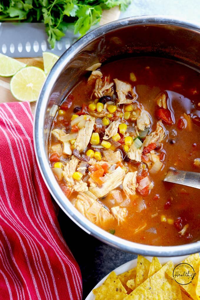 Instant Pot Chicken Tortilla Soup Recipe • Salt & Lavender