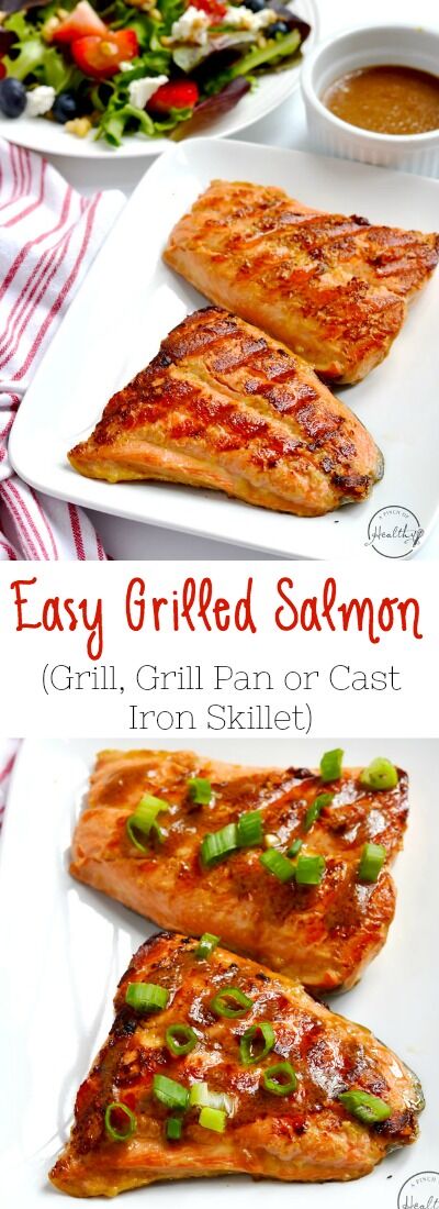 Easy Grilled Salmon (Or Grill Pan) - A Pinch of Healthy