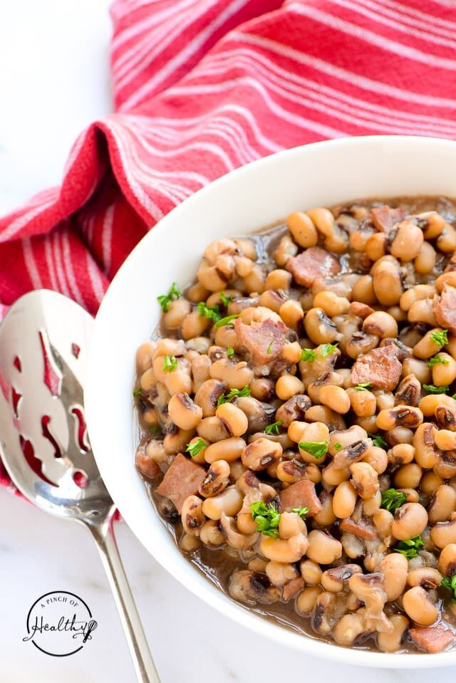 Easy Instant Pot Black Eyed Peas with ham A Pinch of Healthy