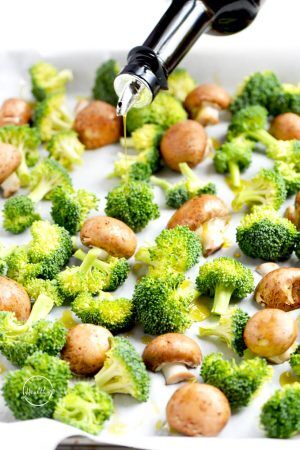 Roasted Broccoli and Mushrooms (Easy Side Dish) - A Pinch of Healthy