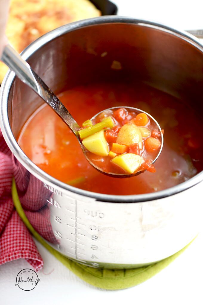 Fresh Tomato-Vegetable Soup Recipe