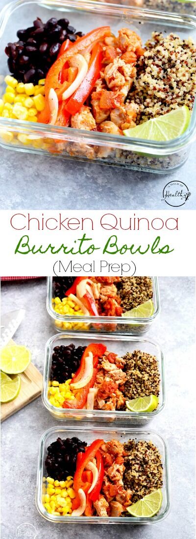 Grilled Chicken and Quinoa Meal Prep Bowls - Eating Bird Food