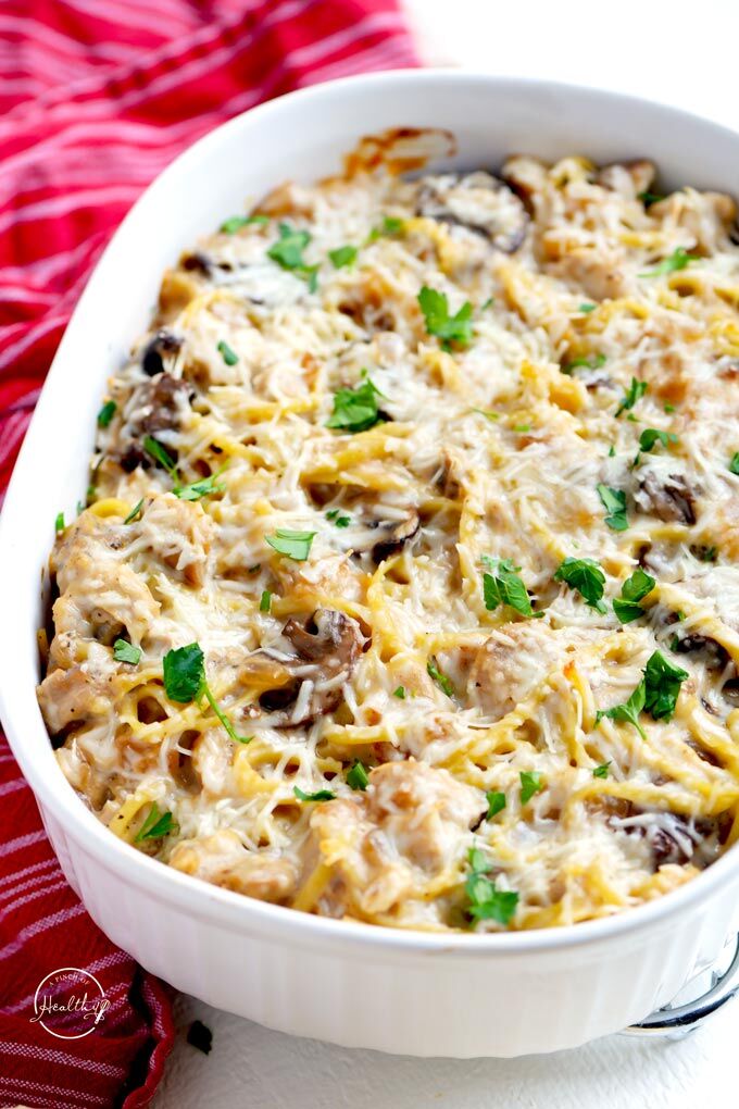 Chicken Tetrazzini (Casserole, Classic Italian Recipe) - A Pinch of Healthy