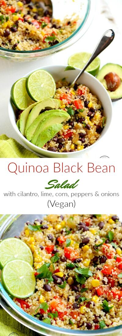 Quinoa Black Bean Salad (Make Ahead) - A Pinch of Healthy