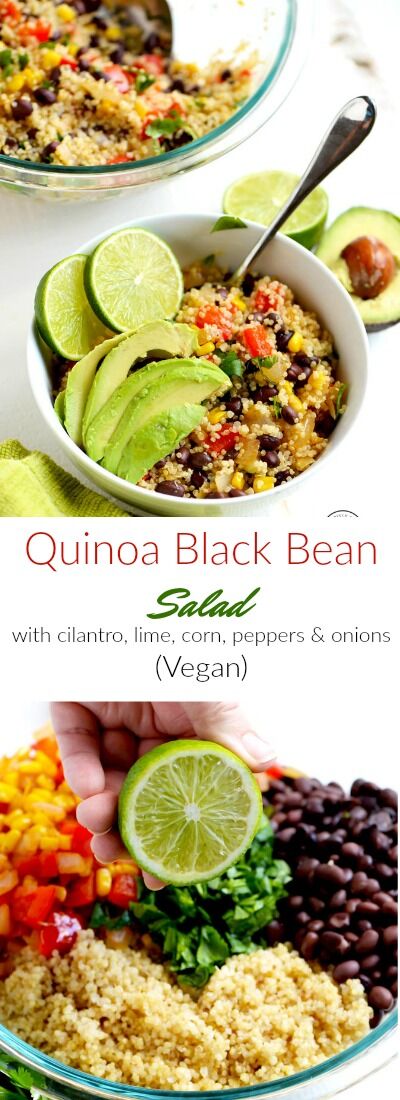 Quinoa Black Bean Salad (Make Ahead) - A Pinch of Healthy