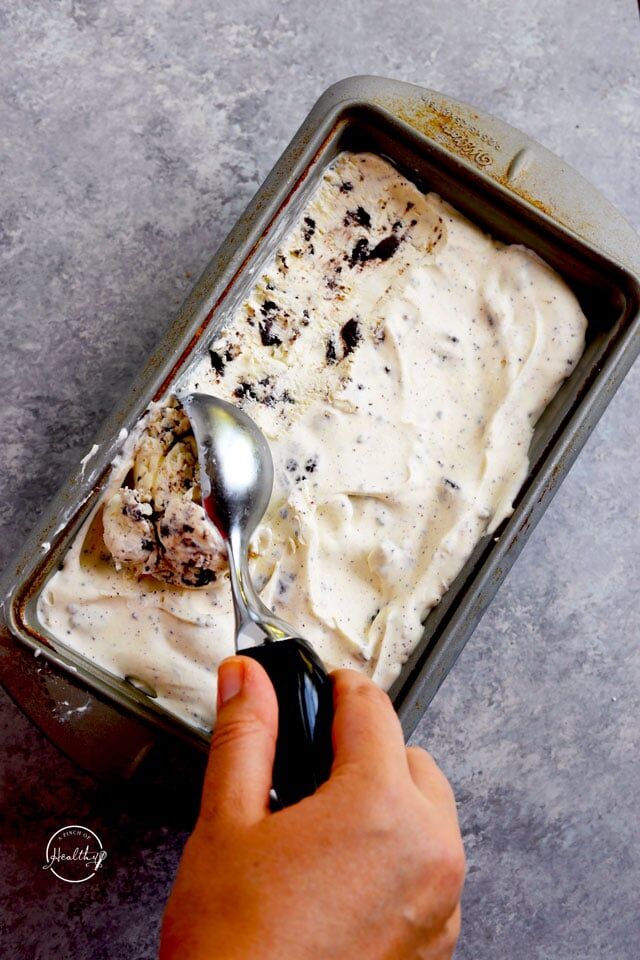 Homemade cookies and cream ice discount cream without ice cream maker