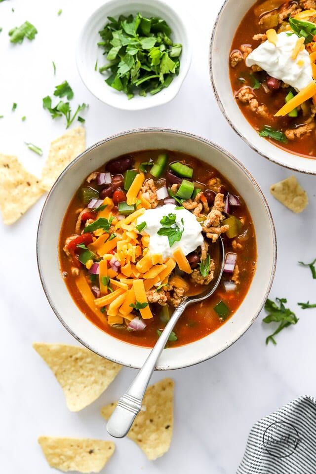 The Best Turkey Chili - TheCookful