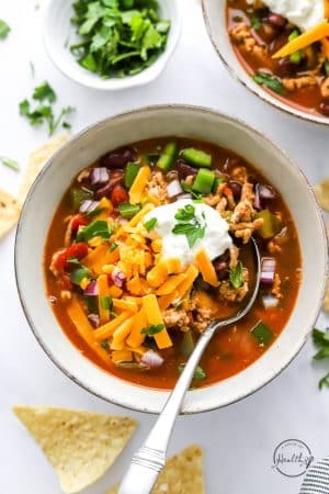 Healthy Turkey Chili Recipe - A Pinch of Healthy