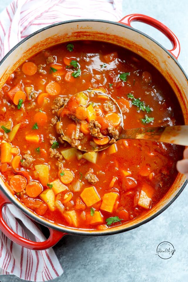 Instant Pot Hamburger Soup • Salt & Lavender