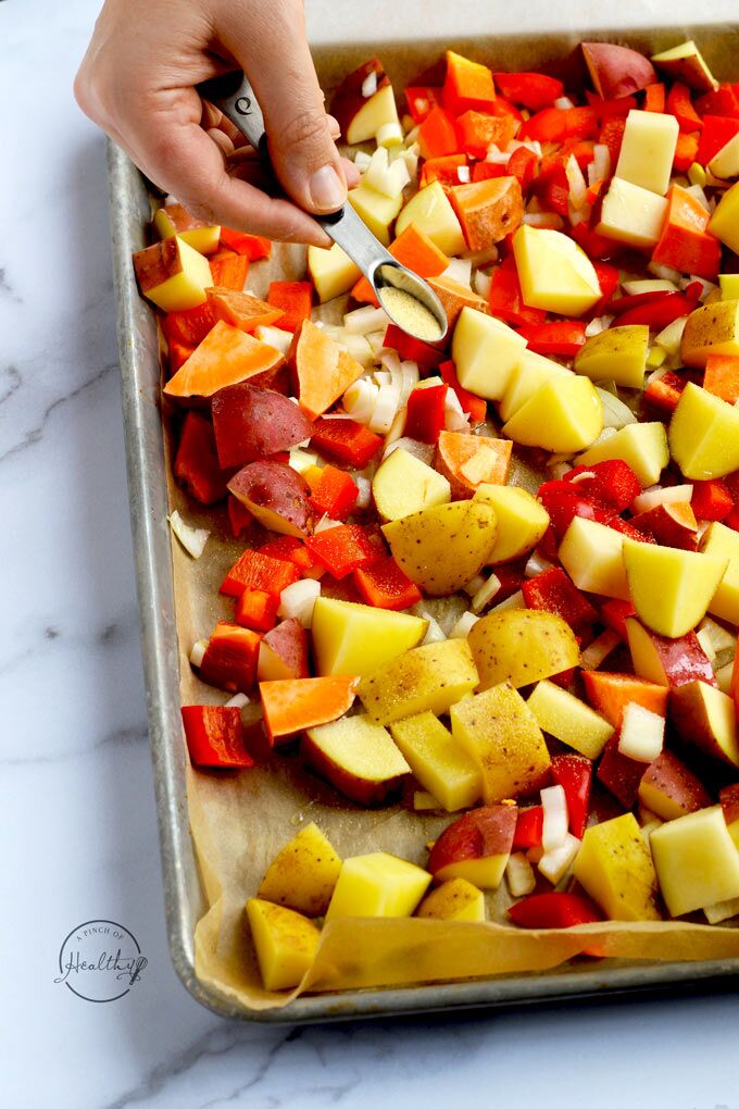 Breakfast Potatoes (easy, sheet pan) A Pinch of Healthy