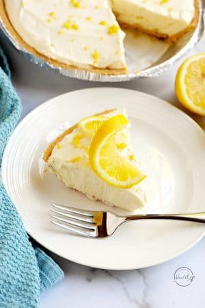 No Bake Lemon Cheesecake (easy, 4 ingredients) - A Pinch of Healthy