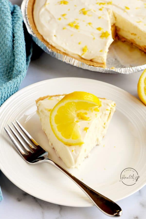 No Bake Lemon Cheesecake (easy, 4 Ingredients) - A Pinch Of Healthy