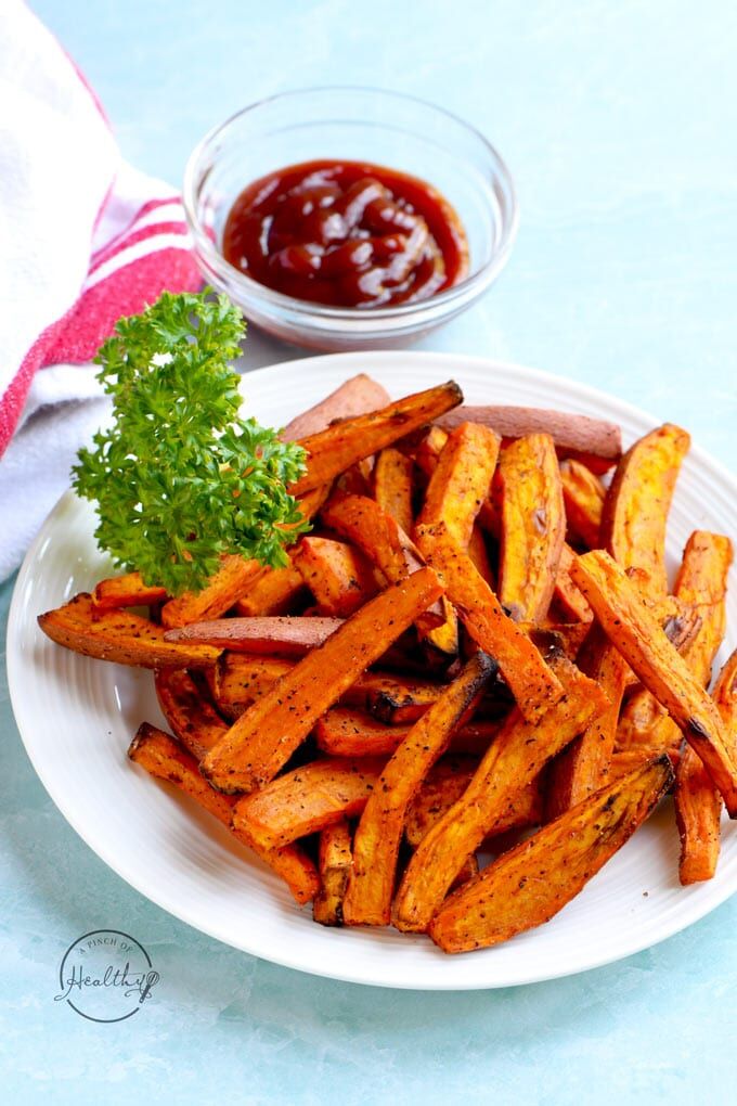 Frozen Sweet Potato Fries in Air Fryer - One Happy Housewife