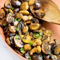 Sautéed Mushrooms (great with burgers, steaks, chicken, fish) - A Pinch ...