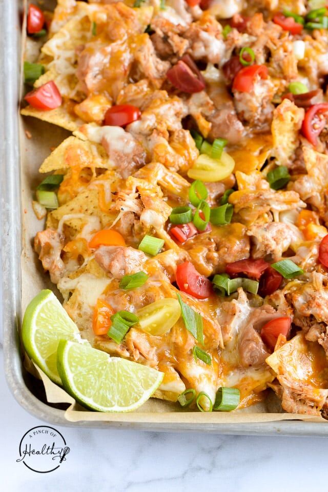 Light Chicken Verde Nachos