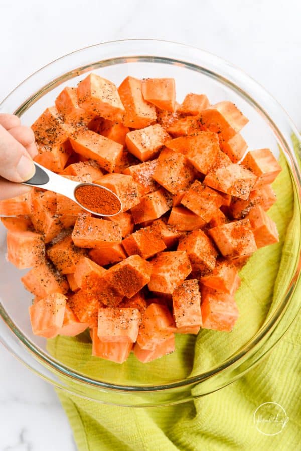 Roasted Sweet Potatoes (easy side dish!) - A Pinch of Healthy