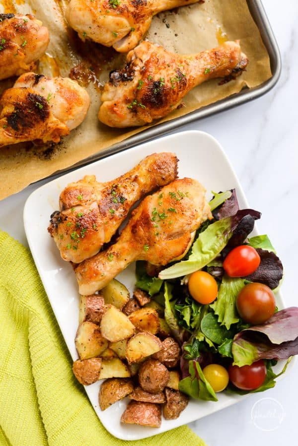 Baked Chicken Drumsticks (tender, juicy, easy!) - A Pinch of Healthy
