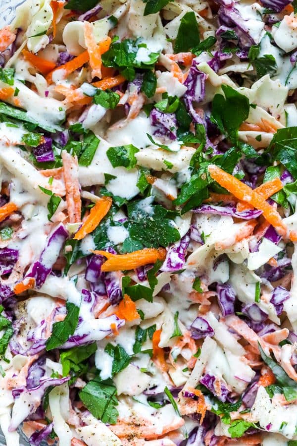 Creamy Coleslaw (classic, traditional recipe) - A Pinch of Healthy