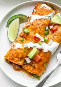 Easy Beef Enchiladas (classic, easy dinner) - A Pinch of Healthy