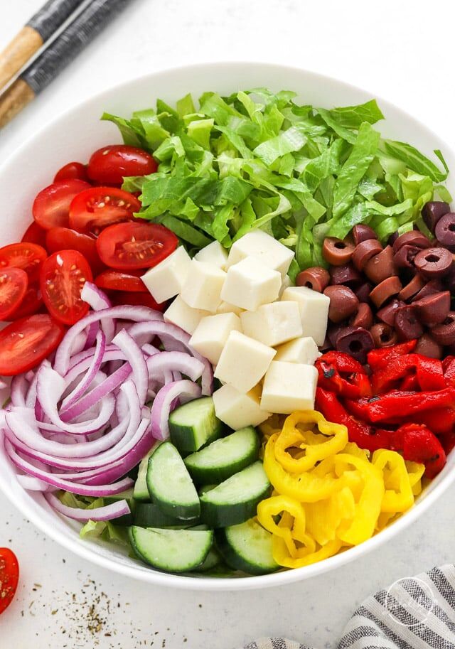 10-Minute Italian Chopped Salad - Easy and Healthy - Pinch Me Good