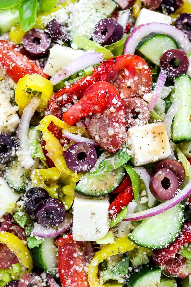 10-Minute Italian Chopped Salad - Easy and Healthy - Pinch Me Good