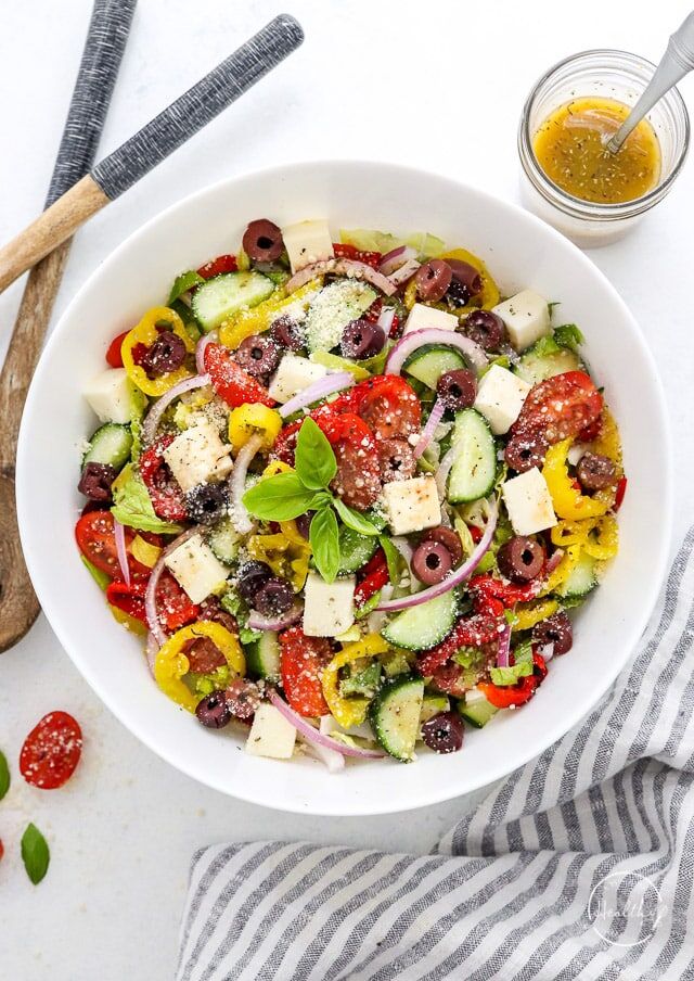 Italian Chopped Salad - Feeling Foodish