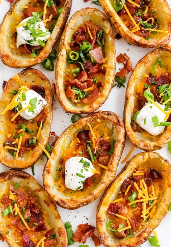 Potato Skins (crispy, oven baked) - A Pinch of Healthy