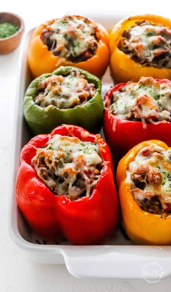 Stuffed Bell Peppers (classic recipe!) - A Pinch of Healthy