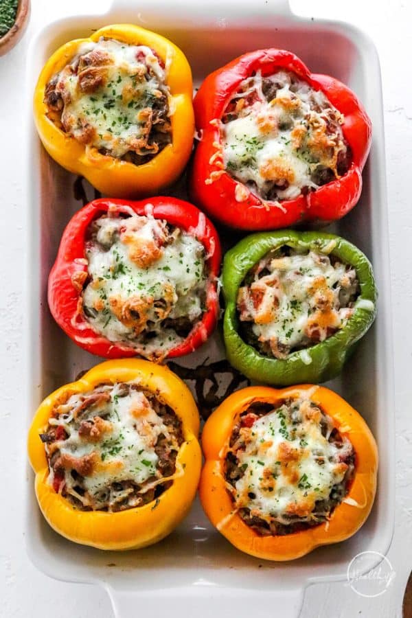 Stuffed Bell Peppers (classic recipe!) - A Pinch of Healthy