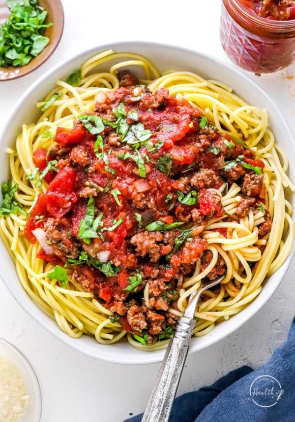 Homemade Spaghetti Sauce - A Pinch of Healthy