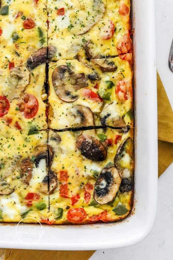 Veggie Breakfast Casserole (delicious, simple) - A Pinch of Healthy