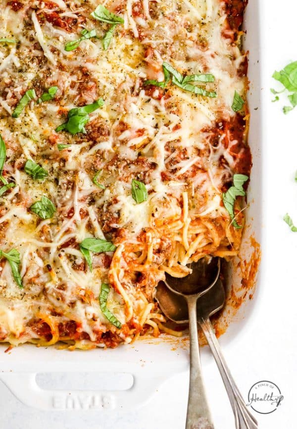 Baked Spaghetti Casserole - A Pinch of Healthy