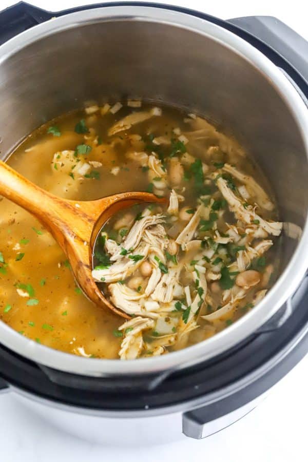 Instant Pot White Chicken Chili - A Pinch of Healthy