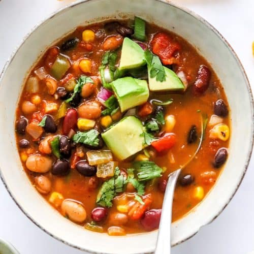 Vegan Taco Soup (easy dinner) - A Pinch of Healthy