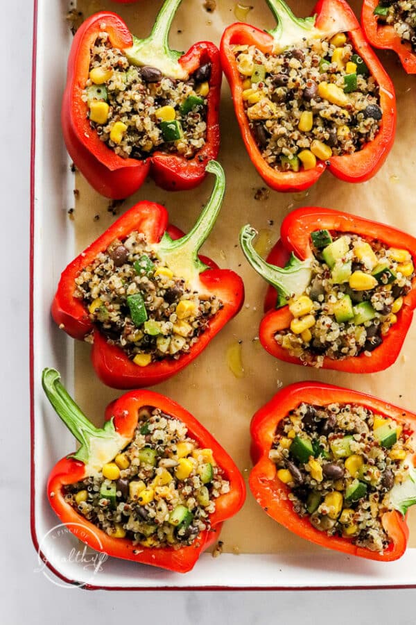 Quinoa Stuffed Peppers - A Pinch of Healthy