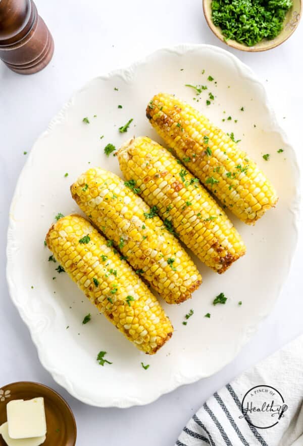 Air Fryer Corn on the Cob - A Pinch of Healthy