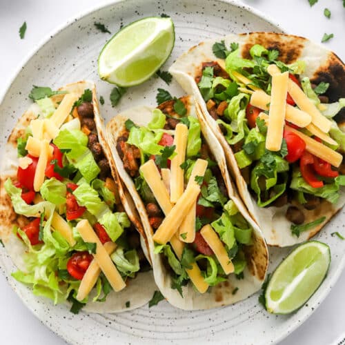 Black Bean Tacos - A Pinch of Healthy